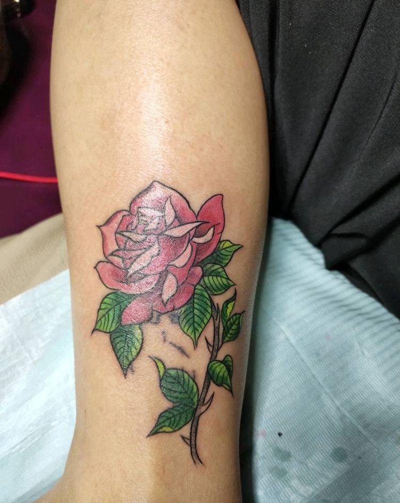 花纹身图片_脚部遮盖旧纹身图案