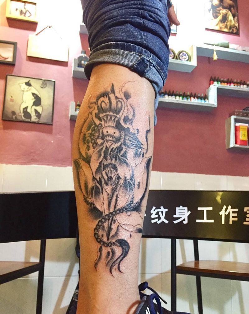 降魔杖纹身图片