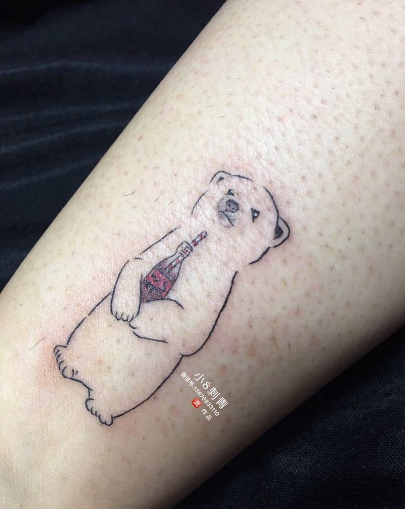 小熊纹身图片