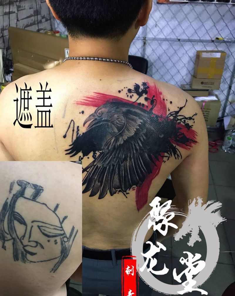 遮盖纹身图片