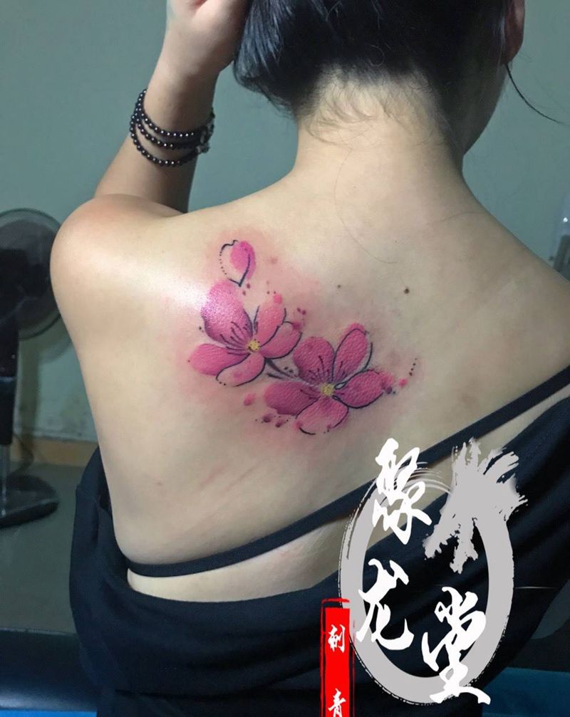 小花花纹身图片