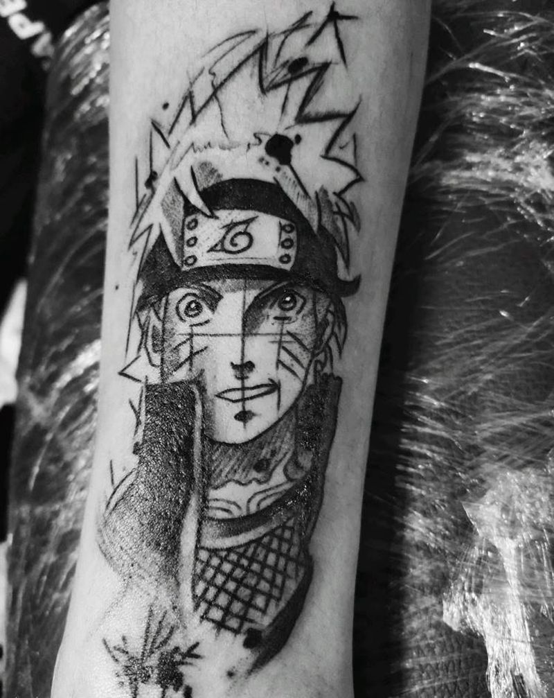 旧纹身遮盖纹身图片_手部动漫纹身图案