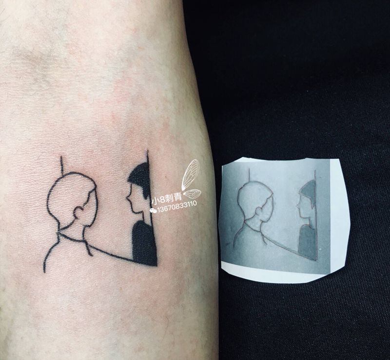 简约款纹身图片