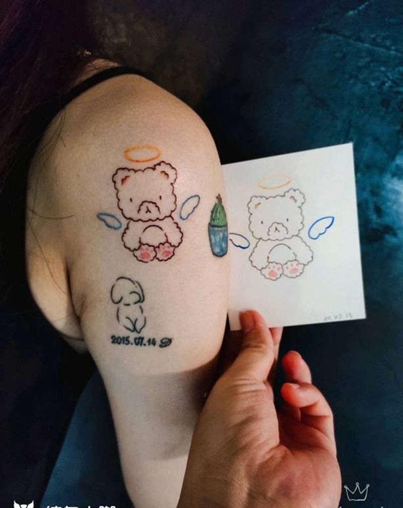 简笔画纹身图片_手臂纹身图案