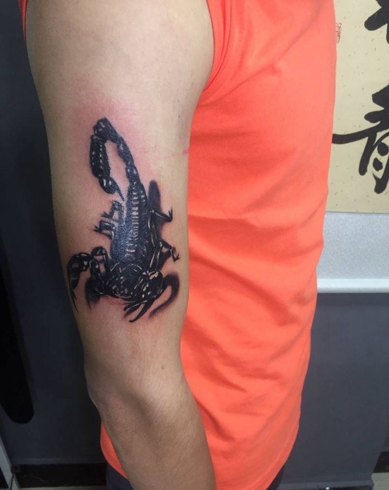 蝎子作品纹身图片