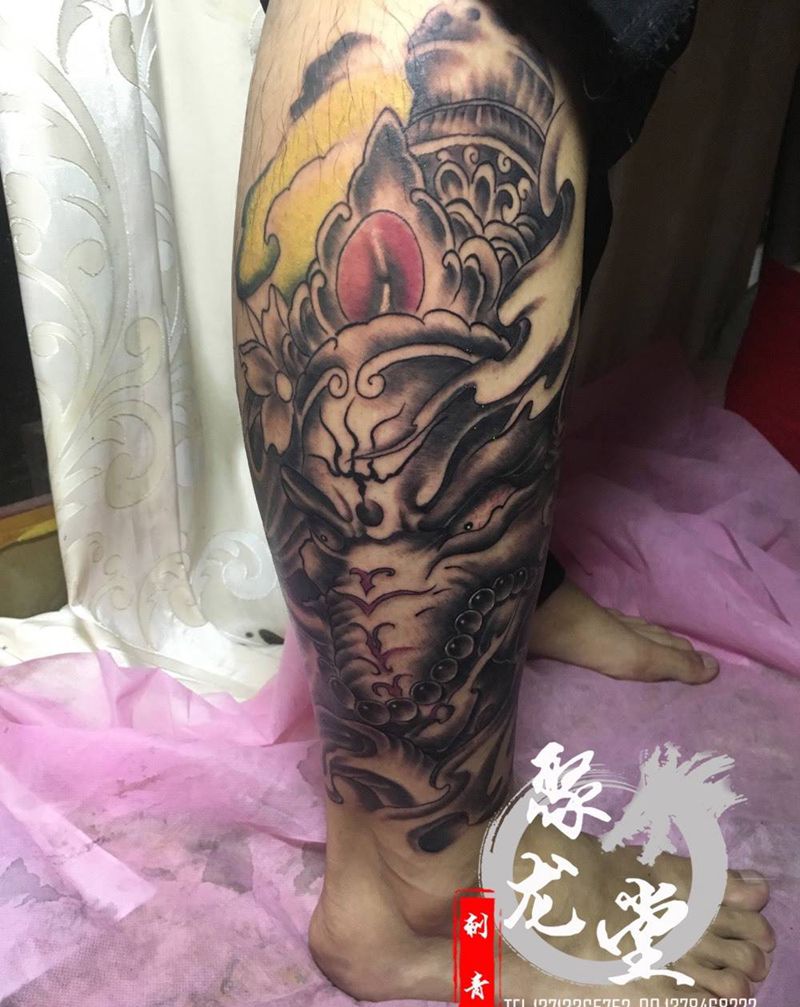 象神纹身图片