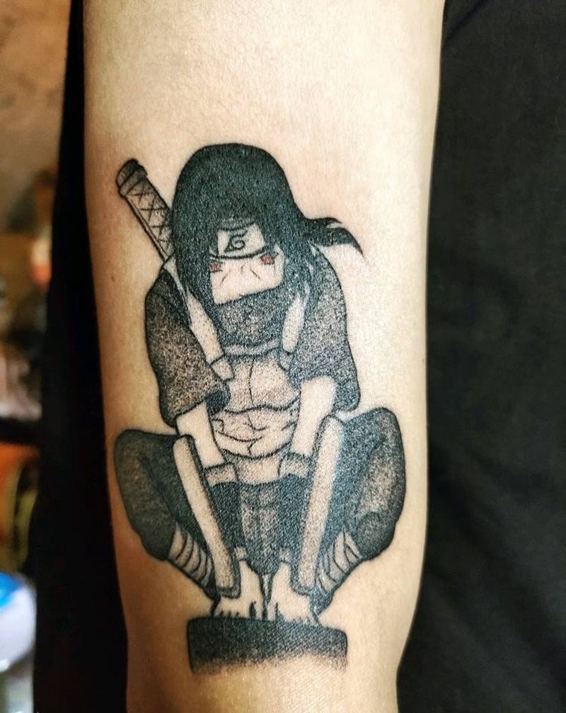 动漫纹身图片_手臂点刺纹身图案