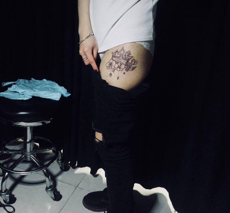 皇冠纹身图片