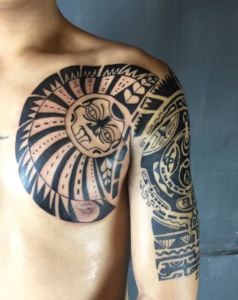 玛雅图腾纹身图片