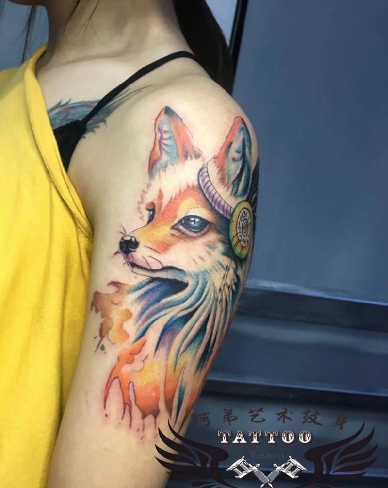狐狸纹身图片