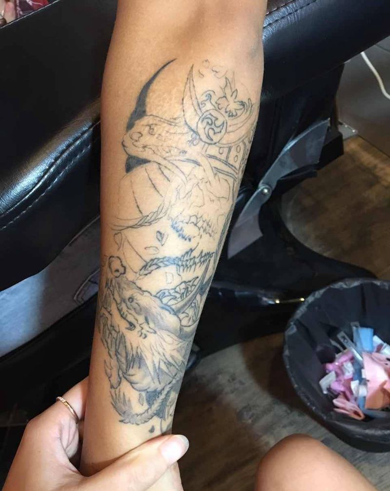 修改废图作品纹身图片