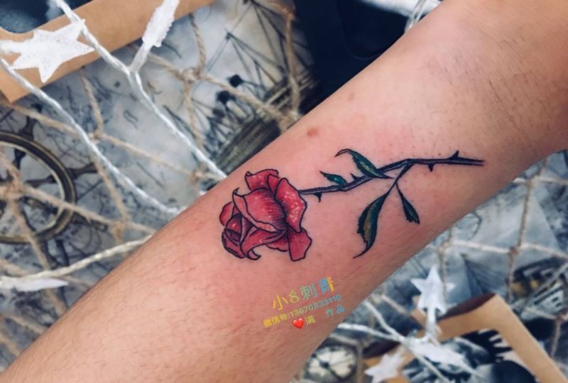 玫瑰纹身图片