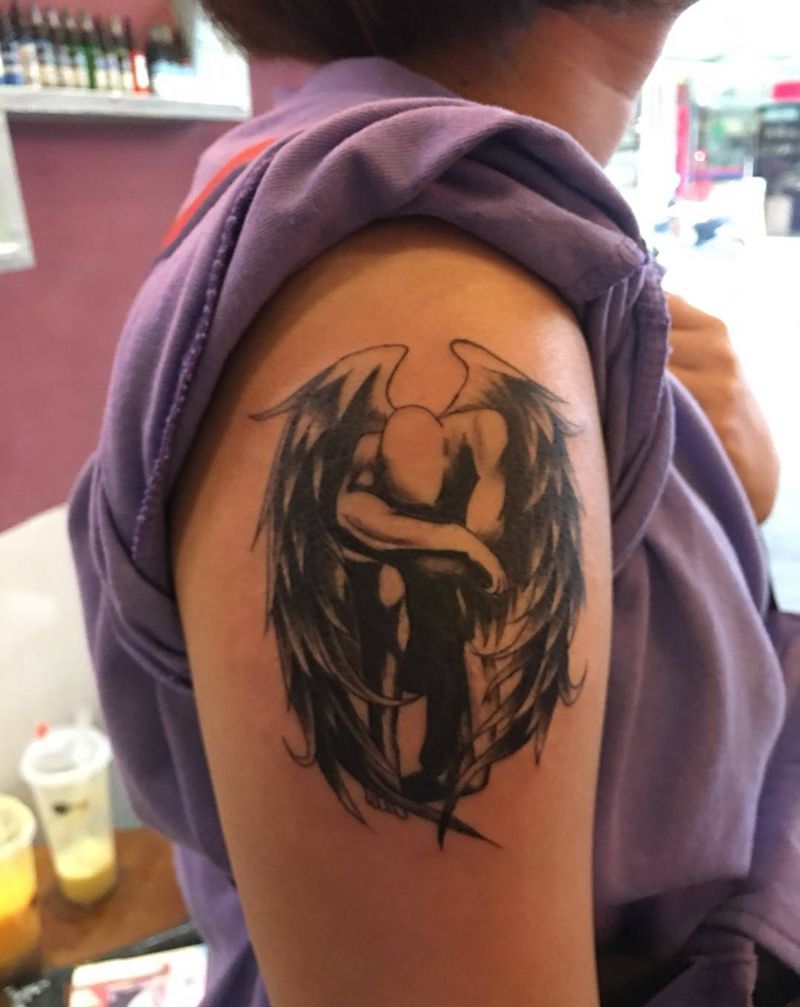 天使纹身图片