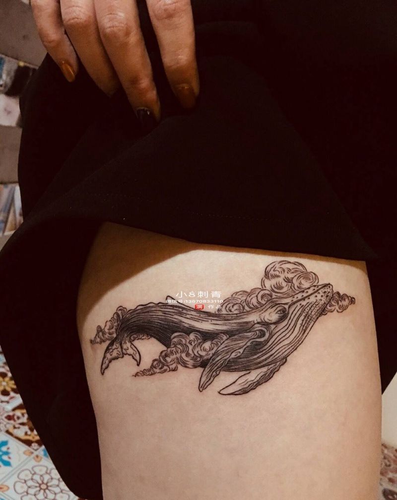 鲸纹身图片