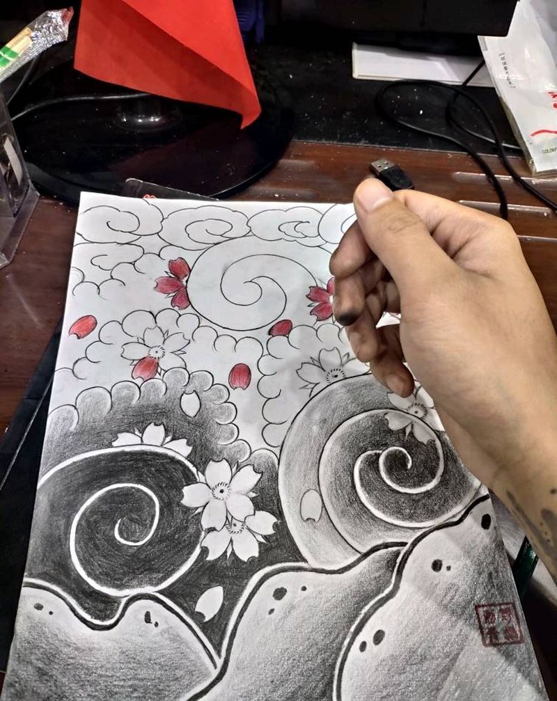 海陆空纹身图片_老传统海陆空纹身图案