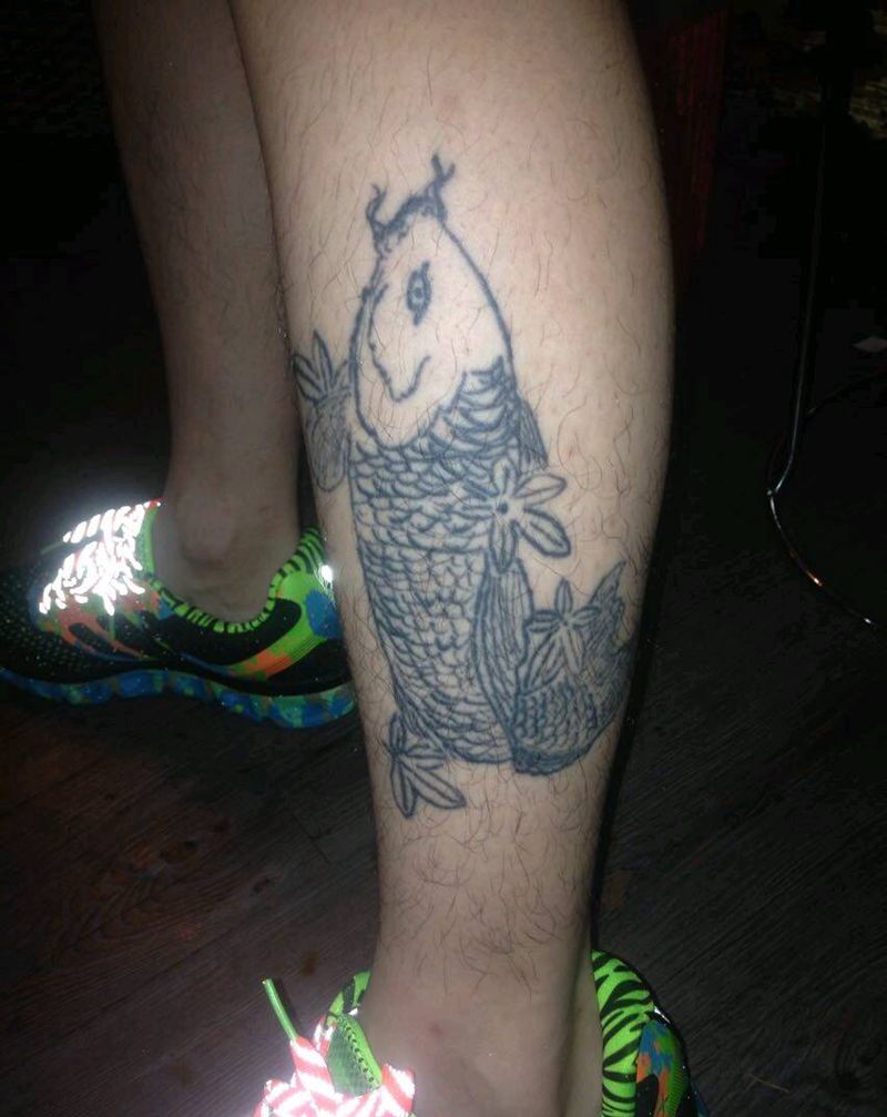 改金蟾纹身图片