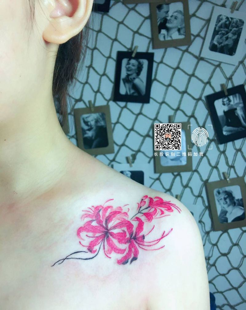 彼岸花开纹身图片