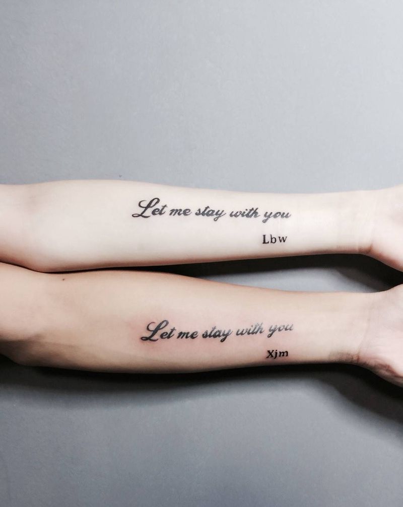 英文纹身图片_成品手部清新情侣纹身图案