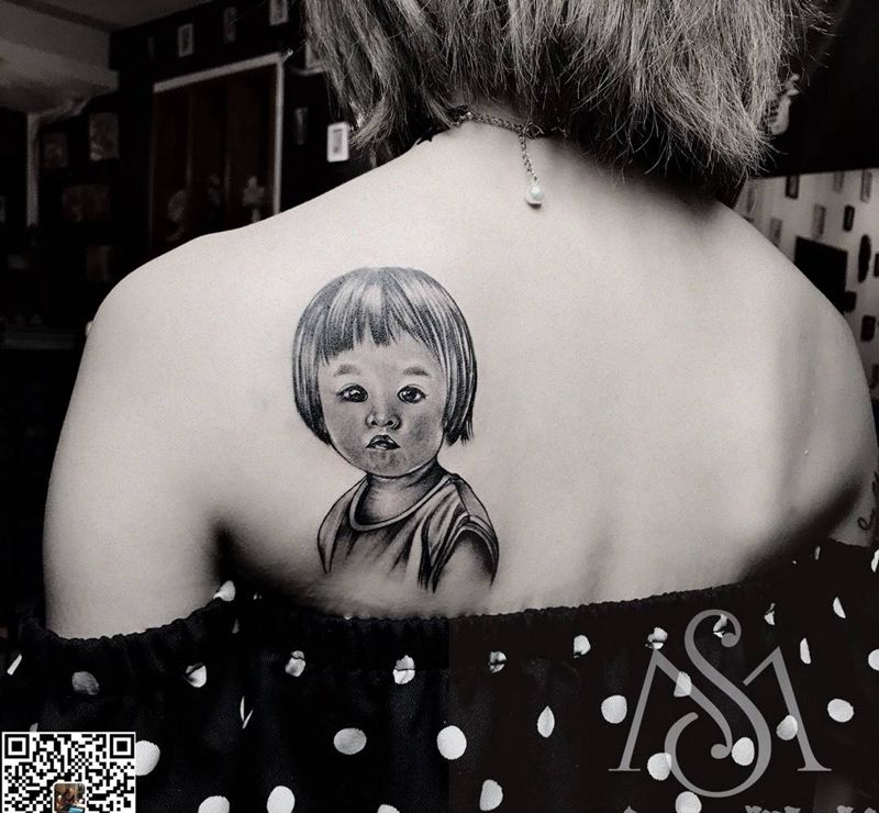 baby肖像纹身图片