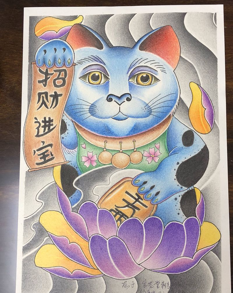 学员，马云作品纹身图片_新传统纹身图案