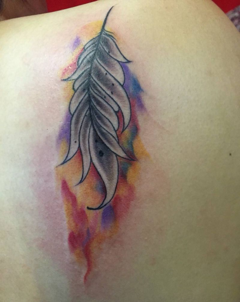 纹忆刺青出品！水彩纹身图片