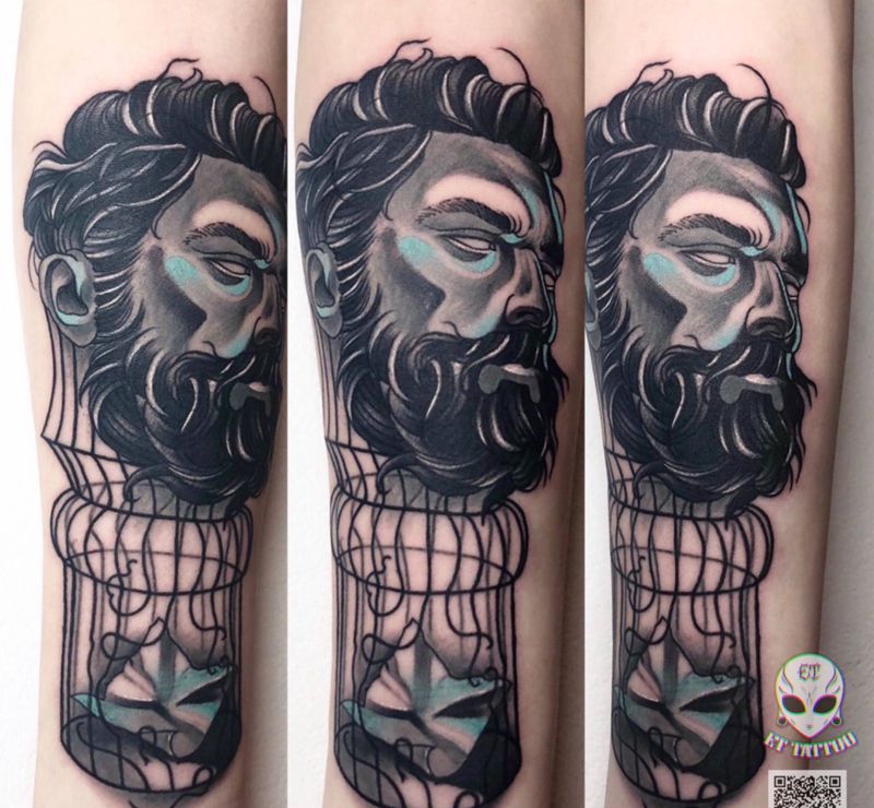 new school纹身图片