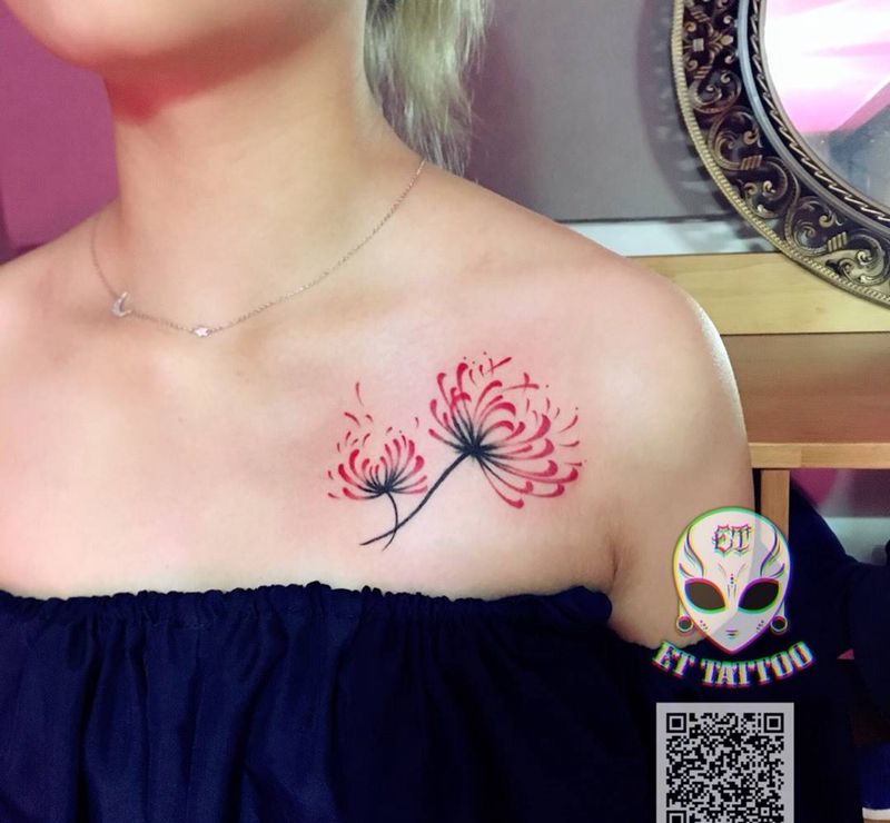 彼岸花纹身图片
