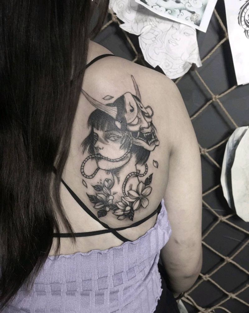 艺妓.纹身图片_手臂新传统素花，纹身图案