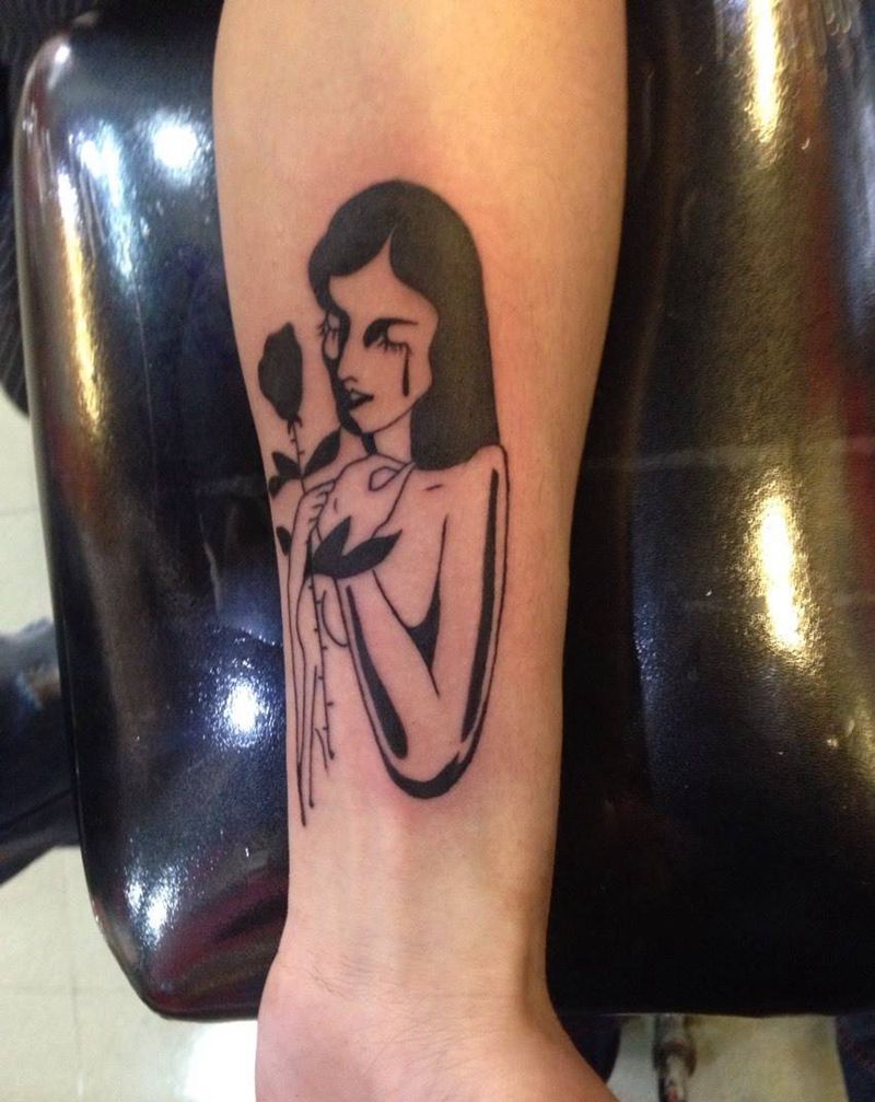 抽象小图纹身图片