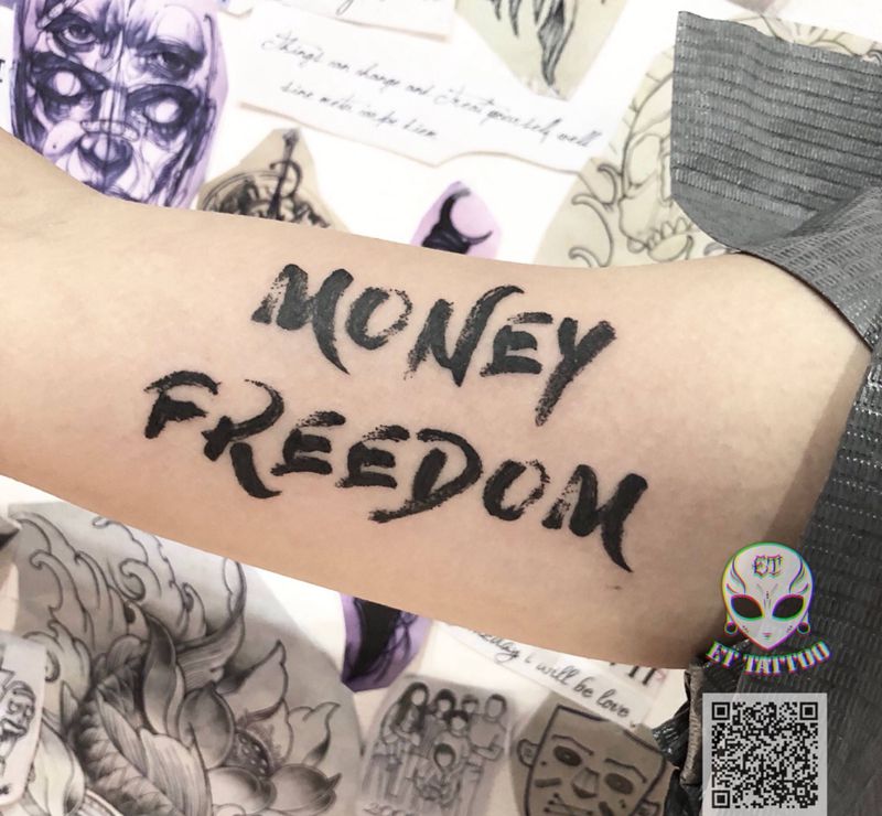 几则泼墨纹身图片