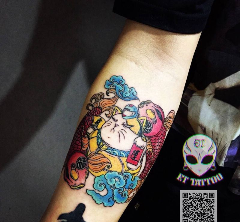 原创配色纹身图片