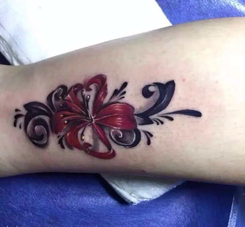 彼岸花纹身图片