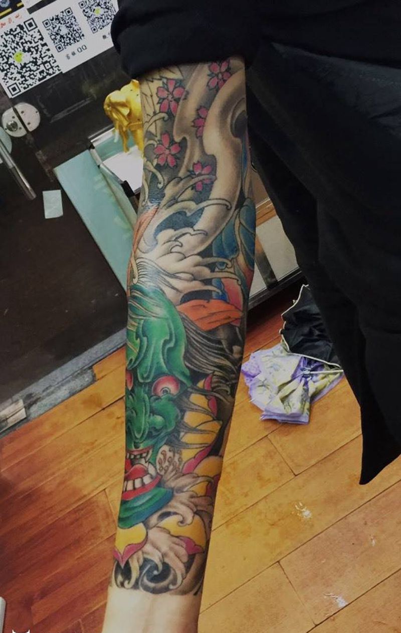 花臂纹身图片