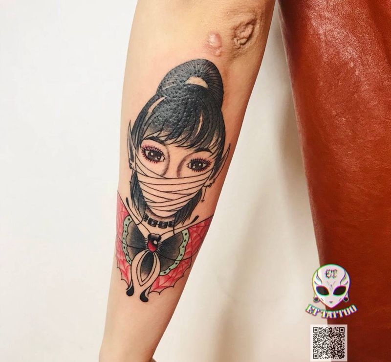 欧美女郎纹身图片
