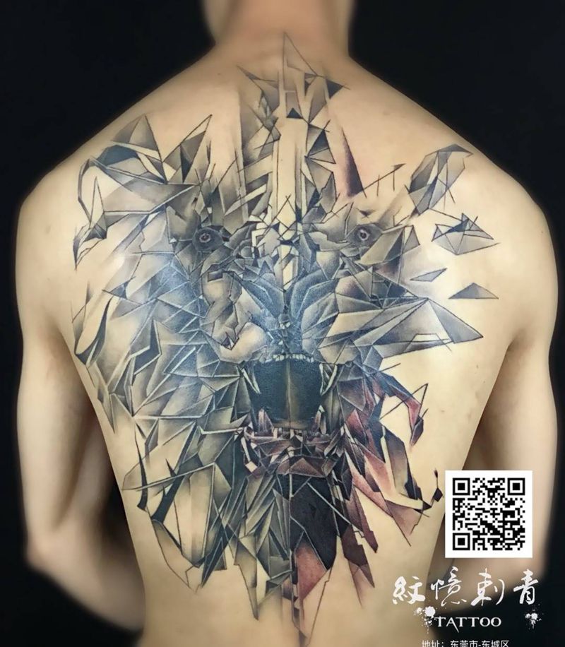 狮子纹身图片
