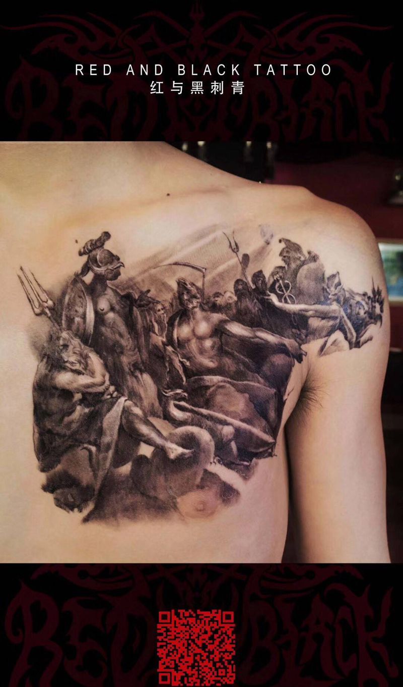 半甲未完成 尽情期待纹身图片