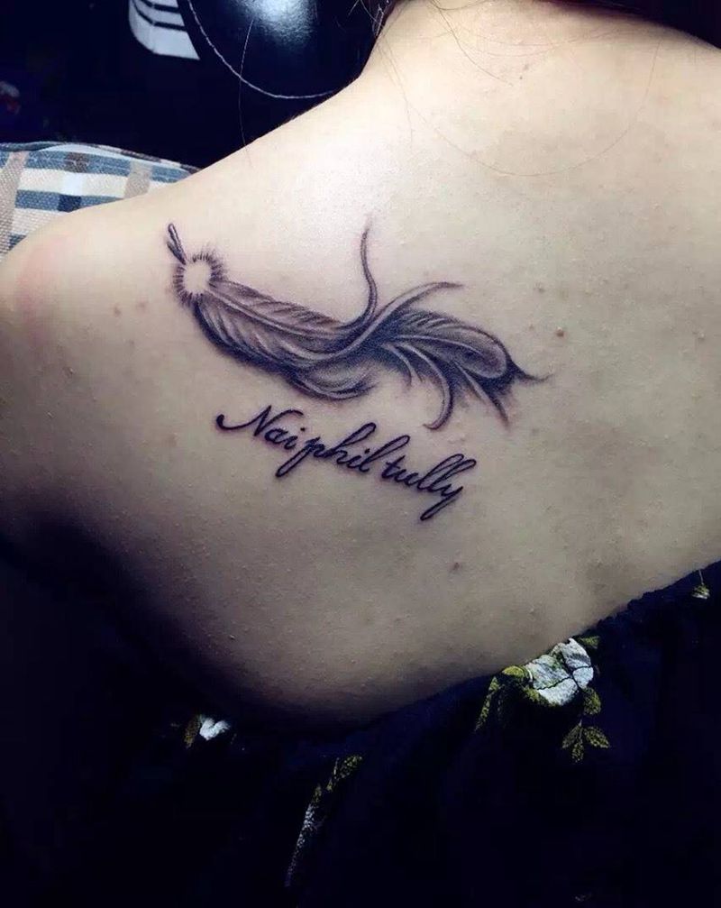 小羽毛纹身图片