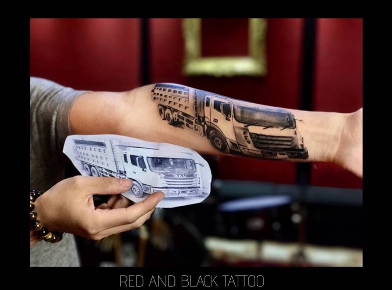 未完成的车纹身图片