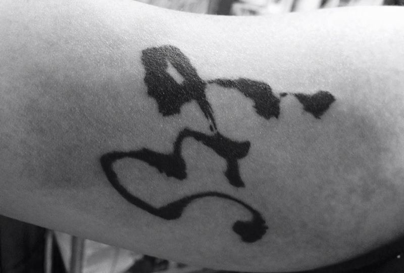 书法作品纹身图片