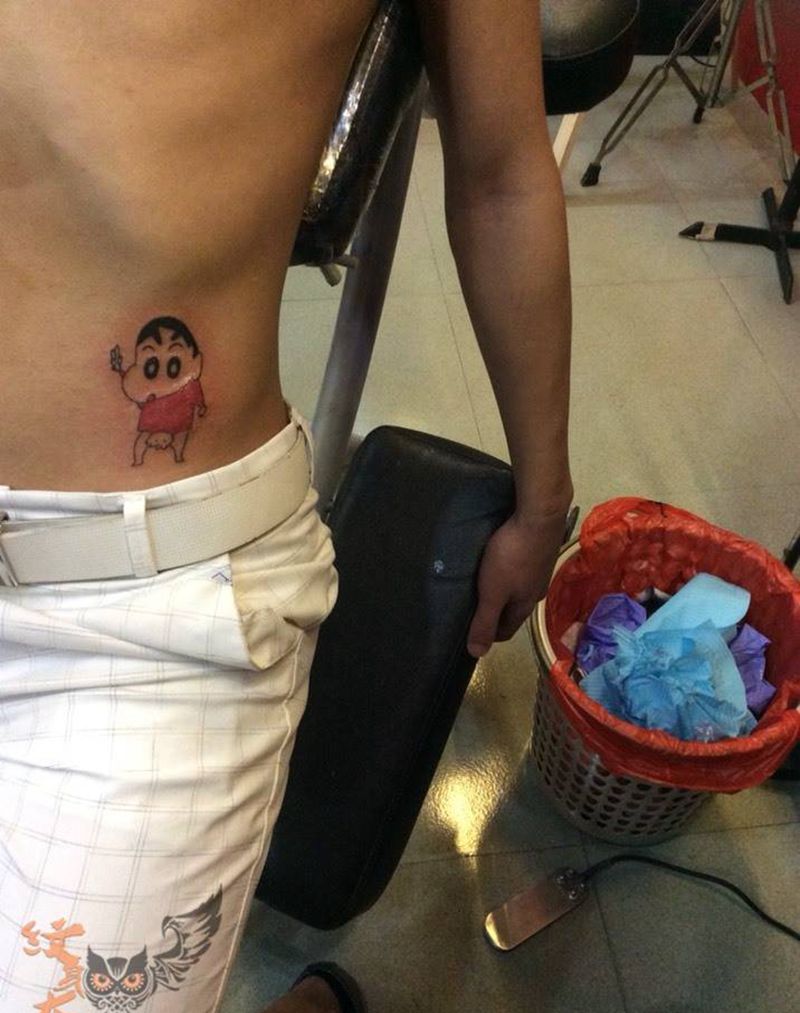 蜡笔小新纹身图片