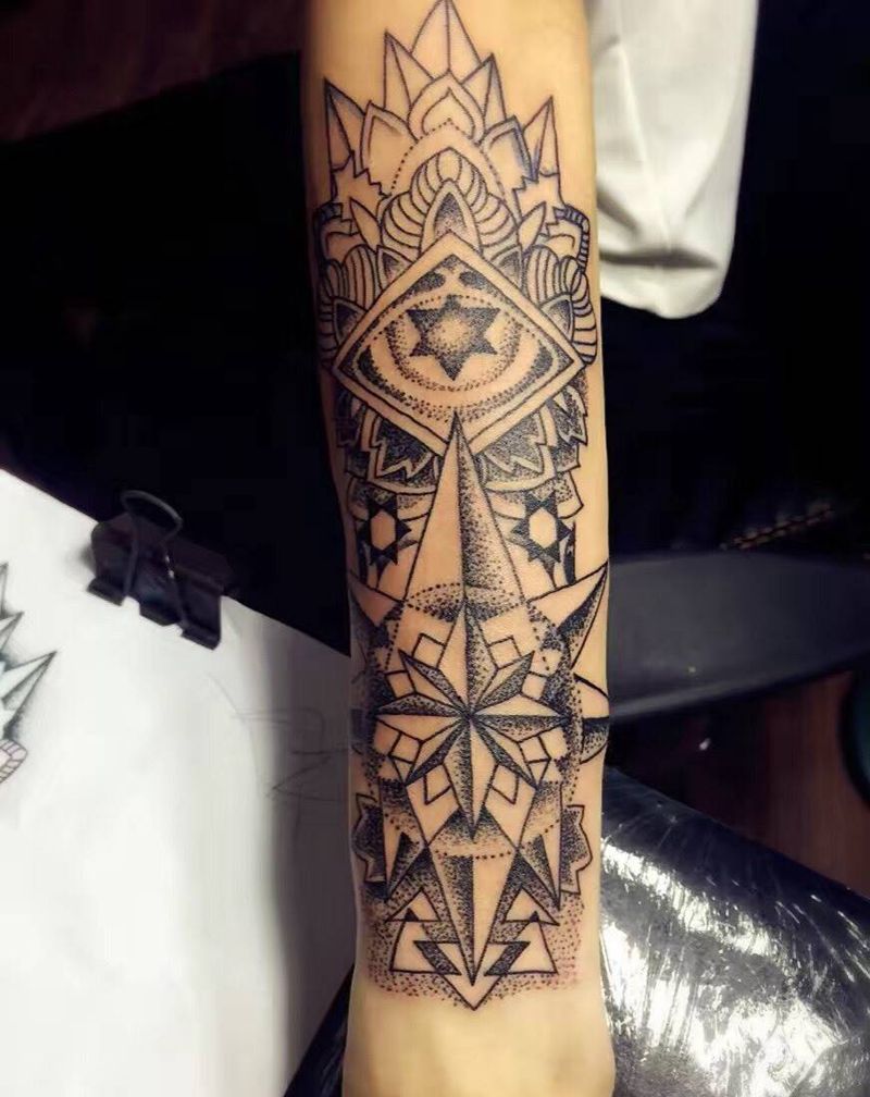 纹忆刺青出品，纹身图片