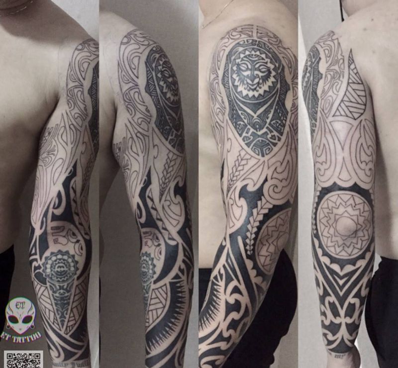 修改旧时图腾纹身图片