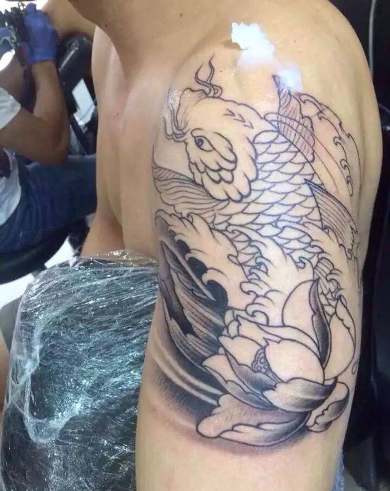 鲤鱼纹身图片