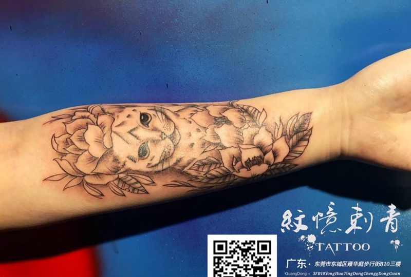 恢复后彩色继续纹身图片