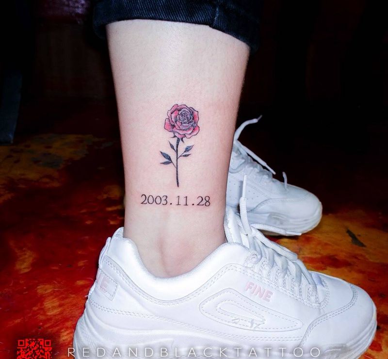 赏你一朵花纹身图片