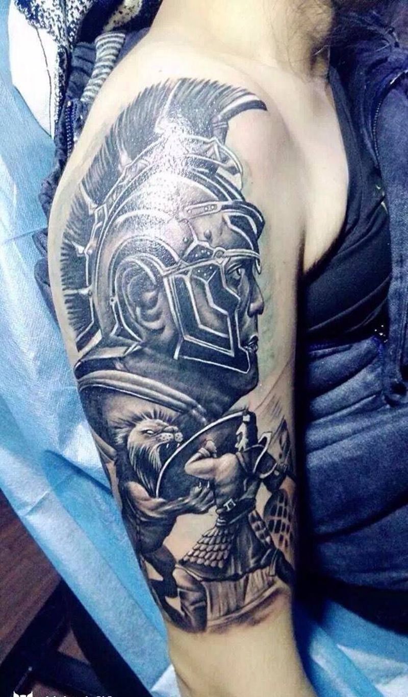 斯巴达纹身图片
