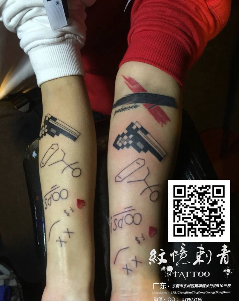 广东紋憶刺青出品，长按图片识别二维码可查看本店作品集！纹身图片