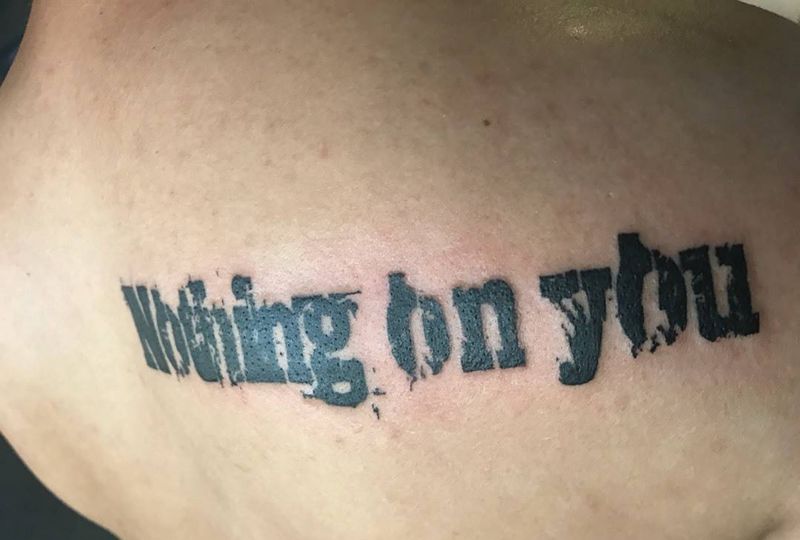 紋憶刺青出品，涂鸦式英文纹身图片