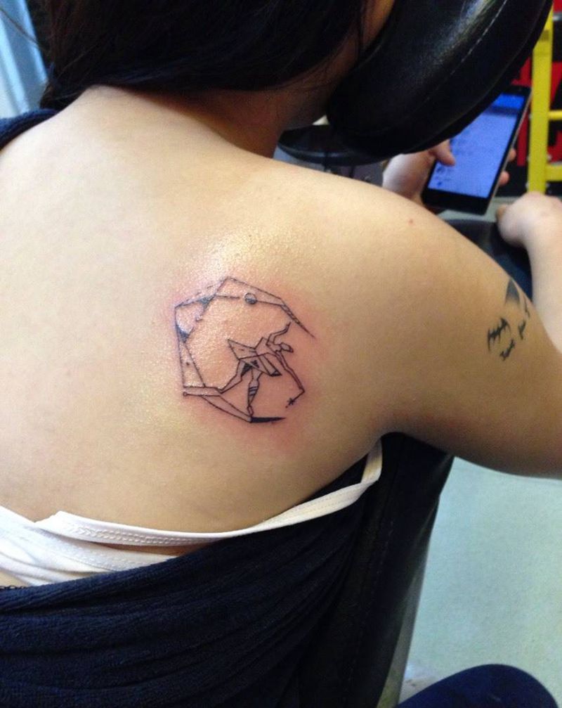 抽象舞者纹身图片