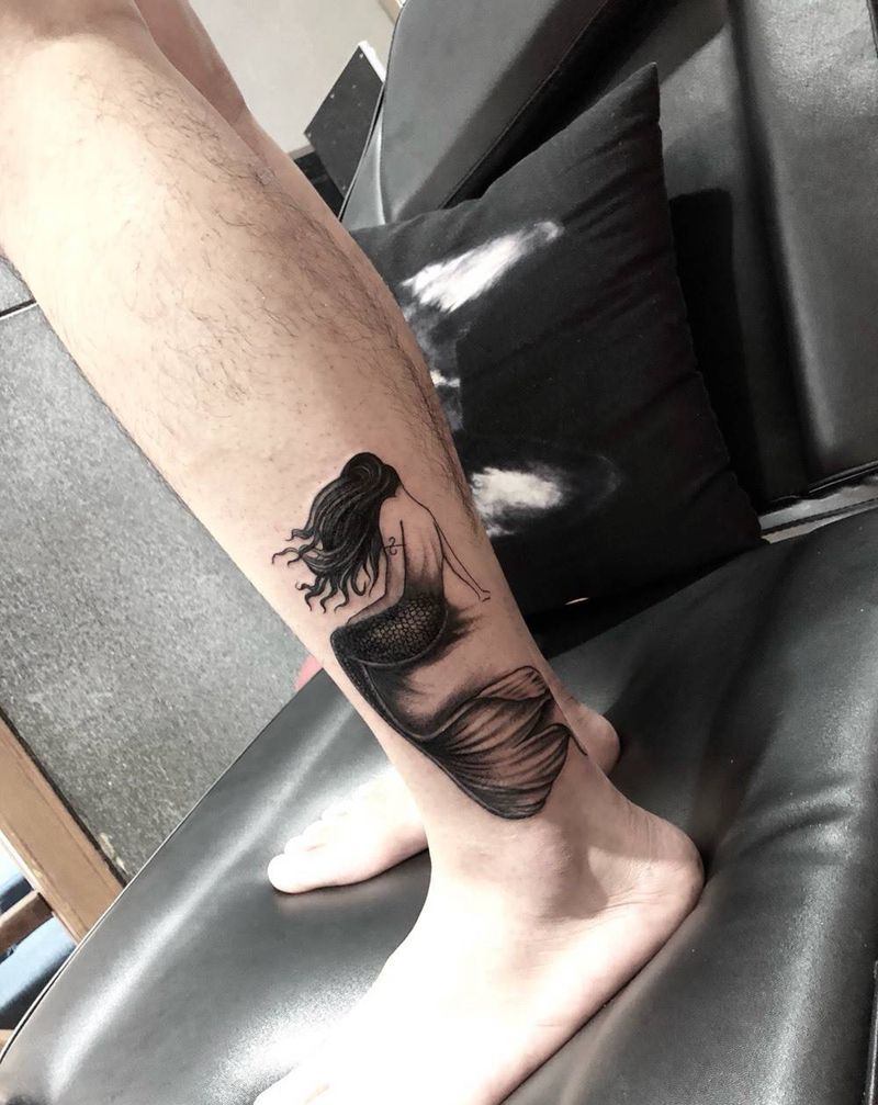 美人鱼纹身图片